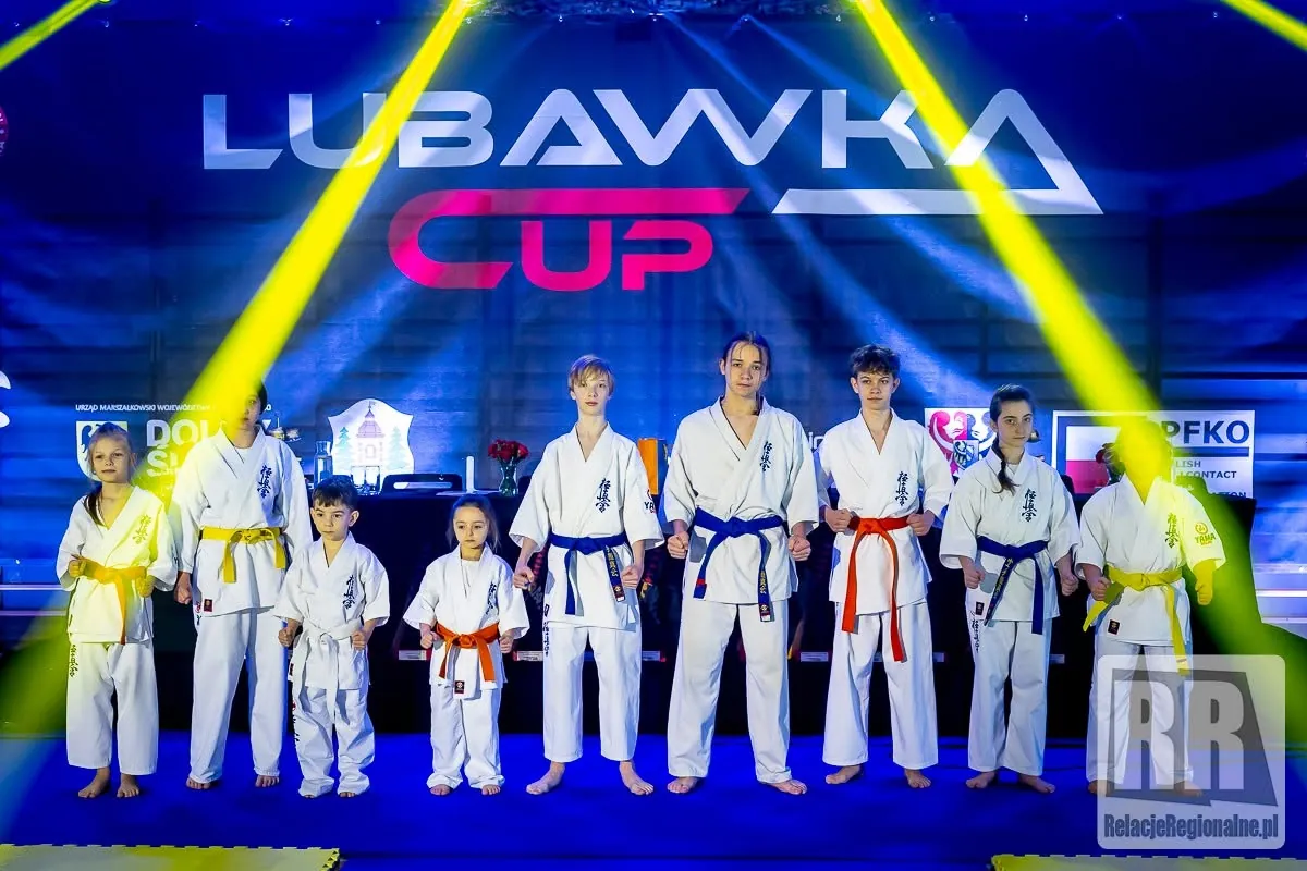 Drużyna Fight Club Lubawka na scenie Lubawka Cup